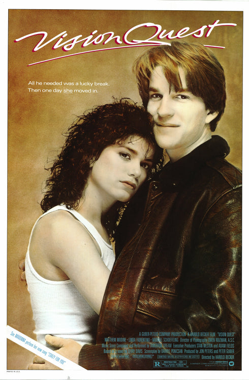 vision quest 1985 one sheet poster rolled
